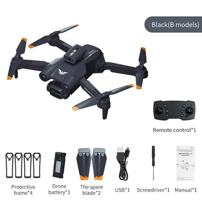 JJRC H106 RC Drone 4-Side Obstacle Avoidance WiFi FPV 8K Dual HD Camera GPS Altitude Hold Foldable Quadcopter RTF