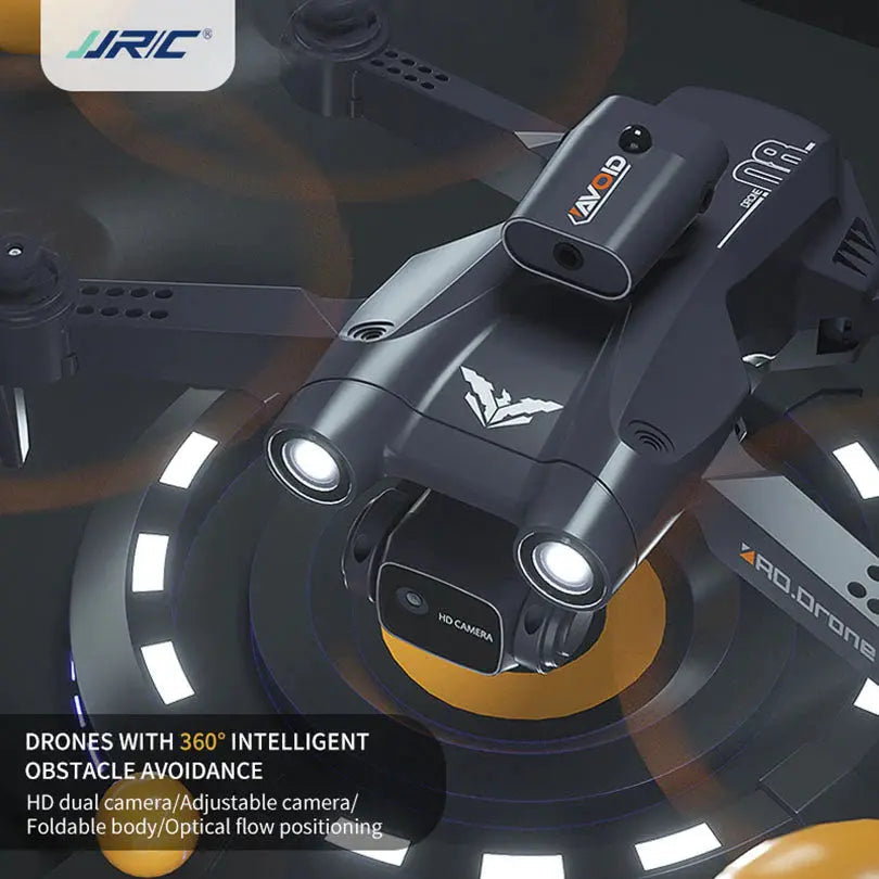 JJRC H106 RC Drone 4-Side Obstacle Avoidance WiFi FPV 8K Dual HD Camera GPS Altitude Hold Foldable Quadcopter RTF