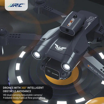 JJRC H106 RC Drone 4-Side Obstacle Avoidance WiFi FPV 8K Dual HD Camera GPS Altitude Hold Foldable Quadcopter RTF