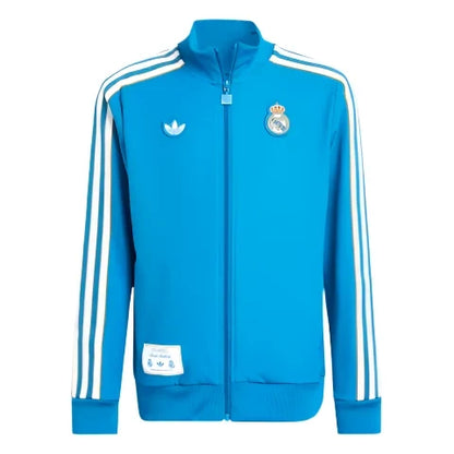 Adidas Youth Real Madrid Track Jacket - Blue/White