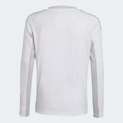 Adidas Youth Real Madrid Long Sleeve Home Stadium Jersey 25/26