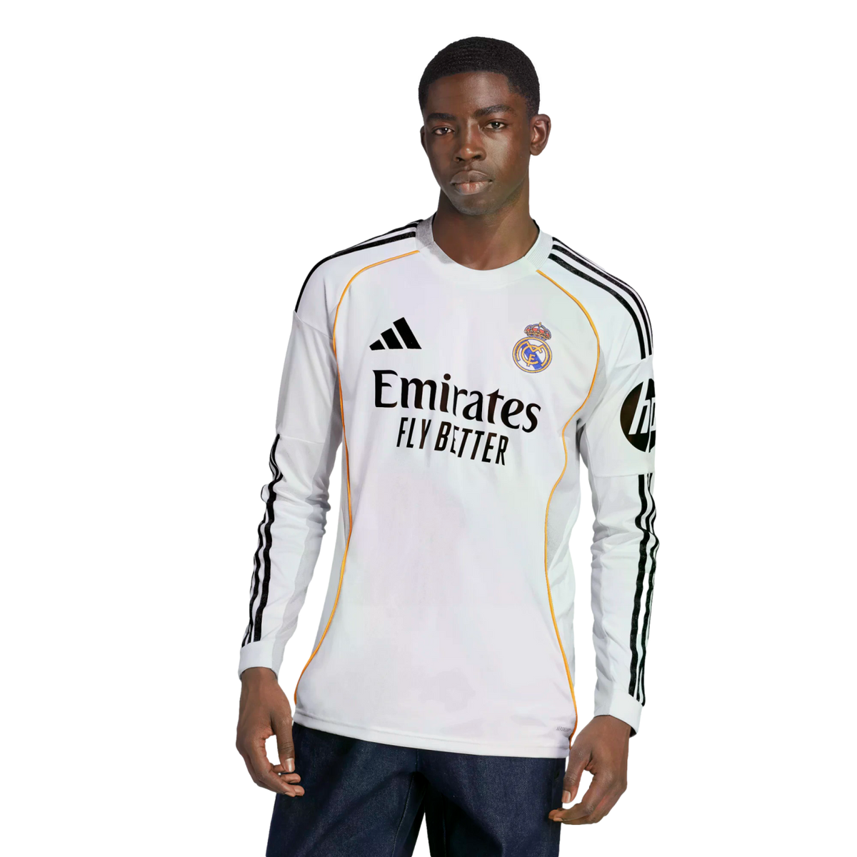 Adidas Real Madrid 25/26 Long Sleeve Home Jersey