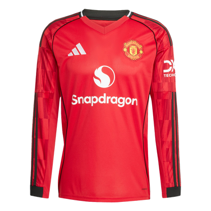 Adidas Manchester United 25/26 Long Sleeve Home Jersey