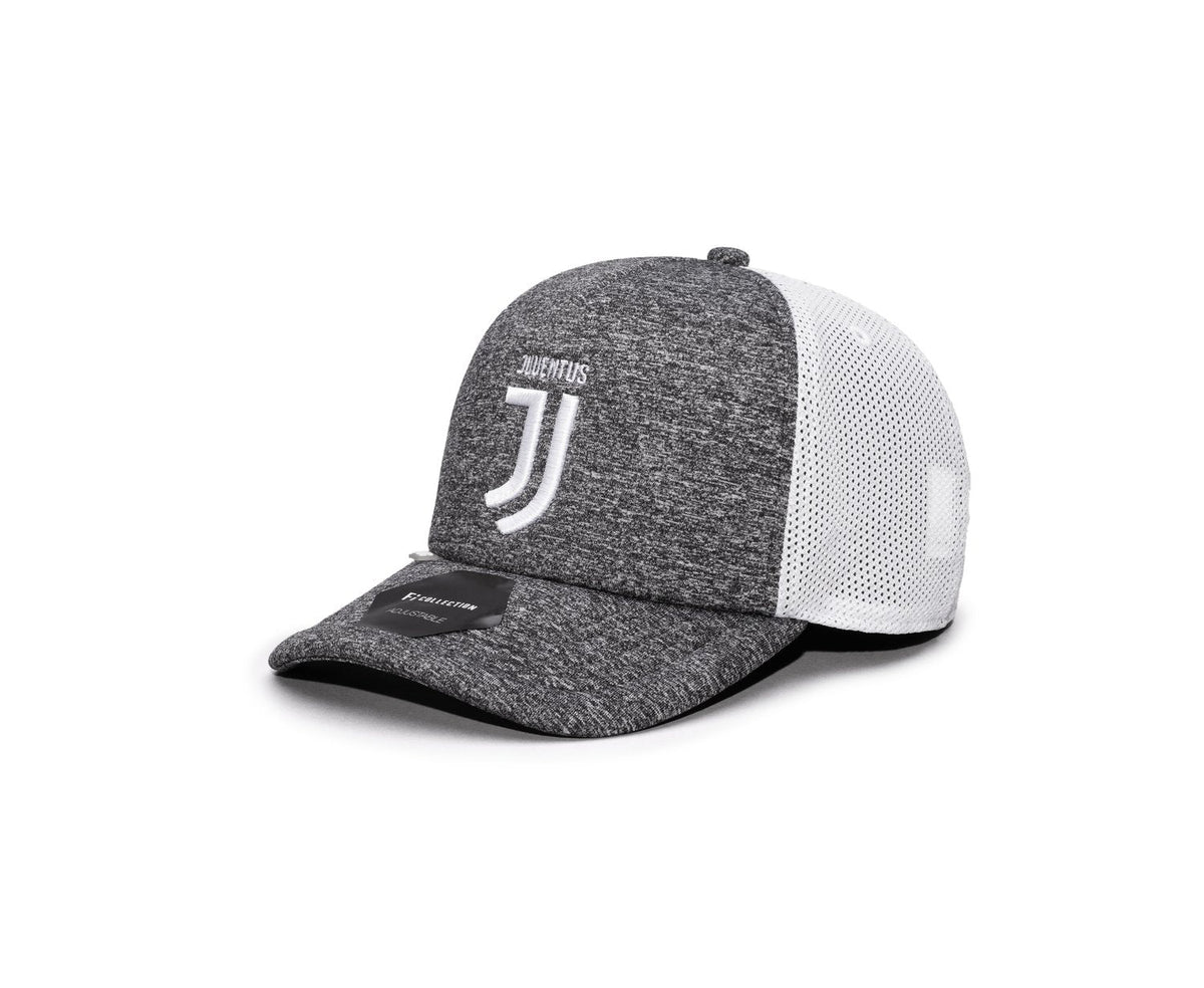 FI COLLECTIONS JUVENTUS DRIBBLING TRUCKER SNAPBACK HAT-GREY/WHITE