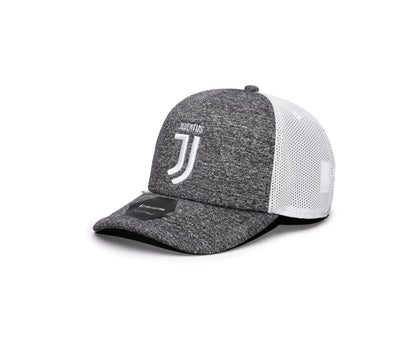 FI COLLECTIONS JUVENTUS DRIBBLING TRUCKER SNAPBACK HAT-GREY/WHITE
