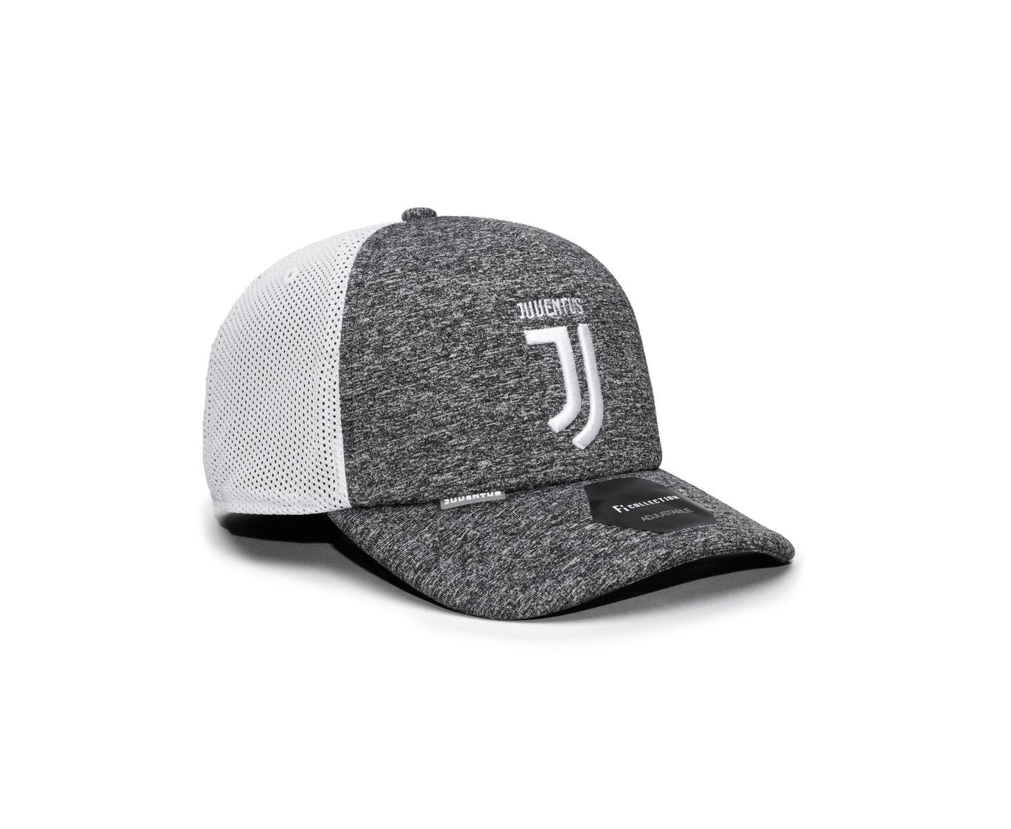 FI COLLECTIONS JUVENTUS DRIBBLING TRUCKER SNAPBACK HAT-GREY/WHITE