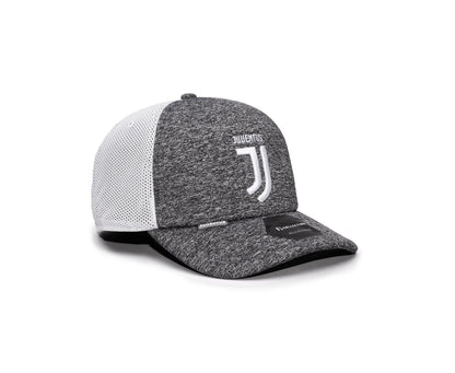 FI COLLECTIONS JUVENTUS DRIBBLING TRUCKER SNAPBACK HAT-GREY/WHITE