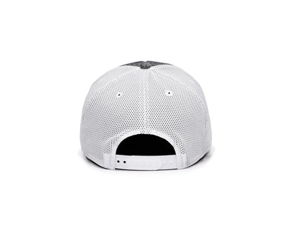 FI COLLECTIONS JUVENTUS DRIBBLING TRUCKER SNAPBACK HAT-GREY/WHITE