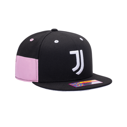FI COLLECTION JUVENTUS TRUITT SNAPBACK HAT-BLACK/PINK