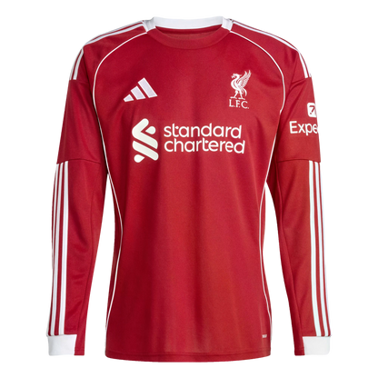 Adidas Liverpool 25/26 Long Sleeve Home Jersey