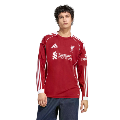 Adidas Liverpool 25/26 Long Sleeve Home Jersey