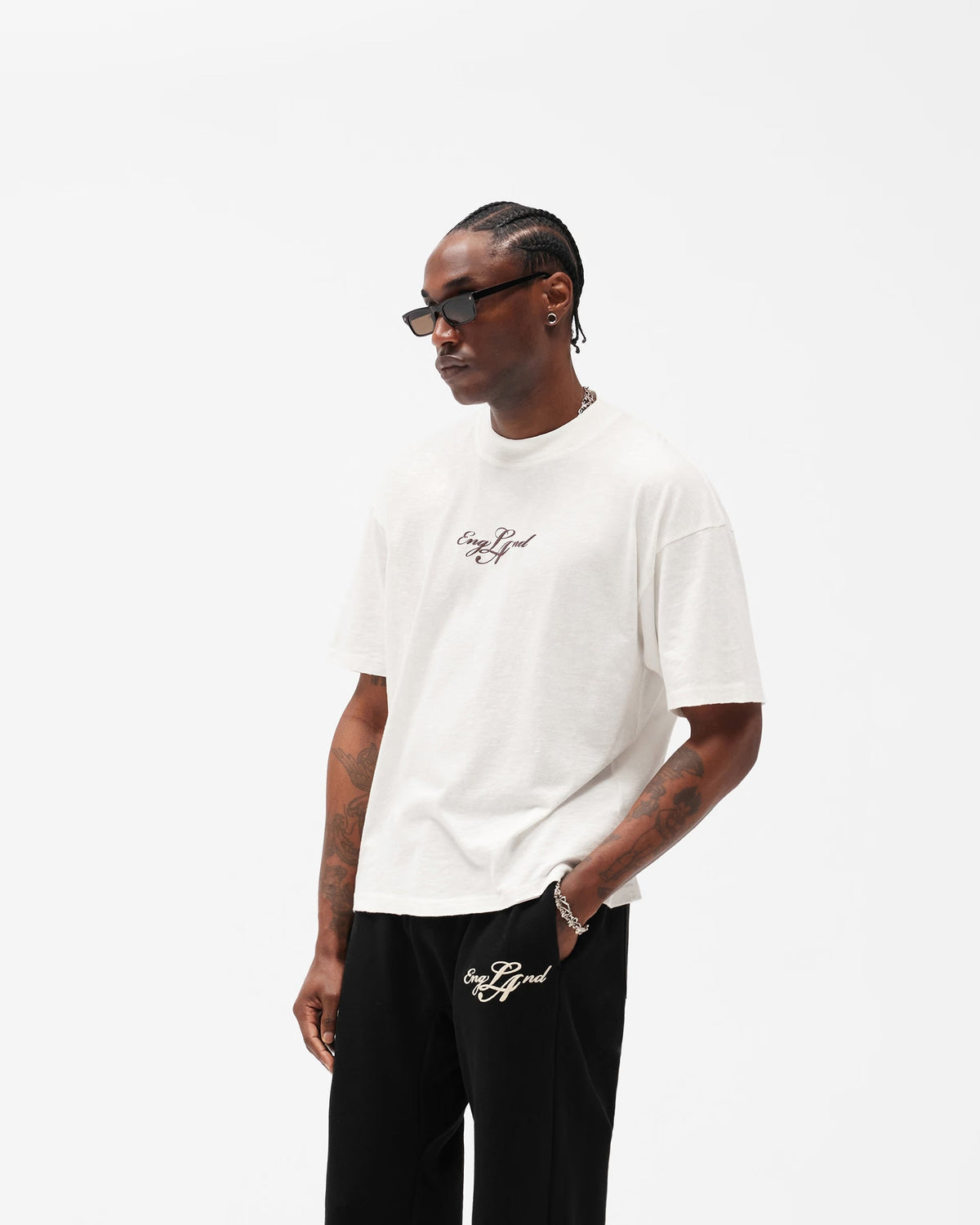 Represent EngLAnd T-Shirt in Flat White