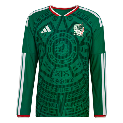 Adidas Mexico 2026 Authentic Long Sleeve Home Jersey