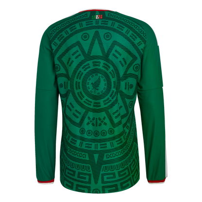 Adidas Mexico 2026 Authentic Long Sleeve Home Jersey