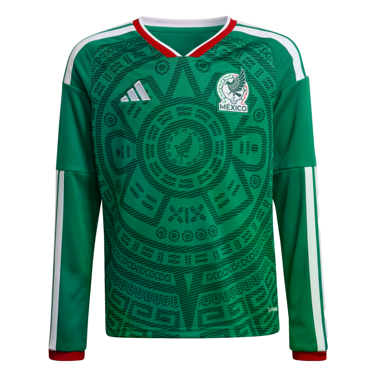 Adidas Mexico 2026 Long Sleeve Youth Home Jersey