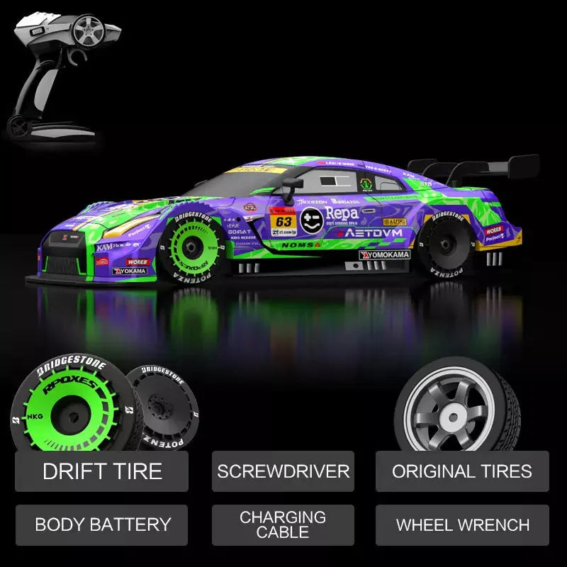 KAMTOM KM16191 RC Drift Car 1:16 4WD Drift Model Car High Speed Racing Car With Light