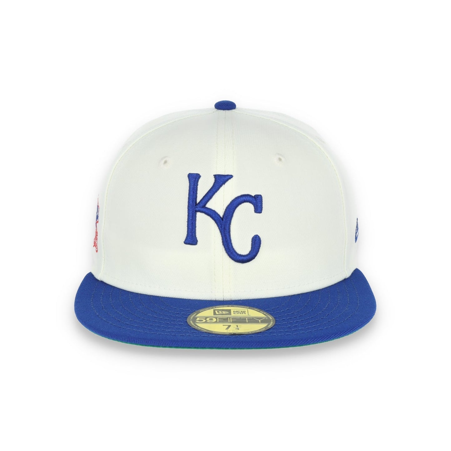 New Era Kansas City Royals 1985 World Series Patch 59FIFTY Fitted Ivory Hat