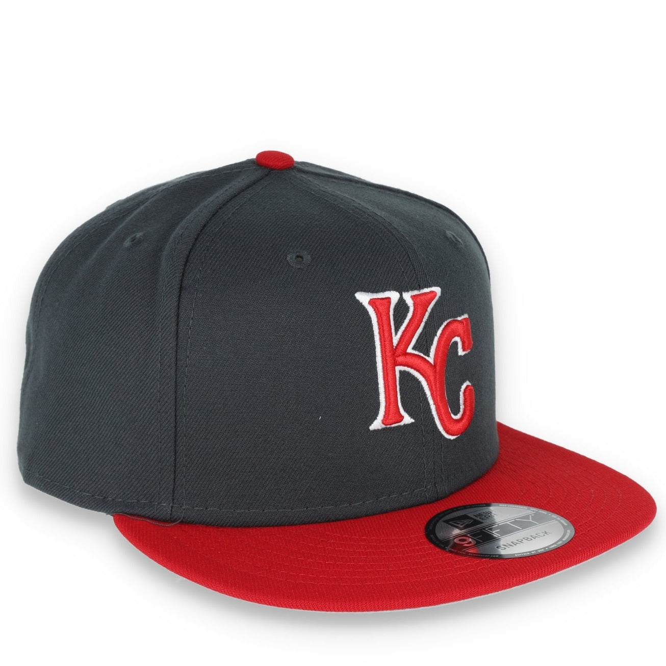 New Era Kansas Royals 2-Tone Color Pack 9Fifty Snapback Hat- Grey/Scarlet