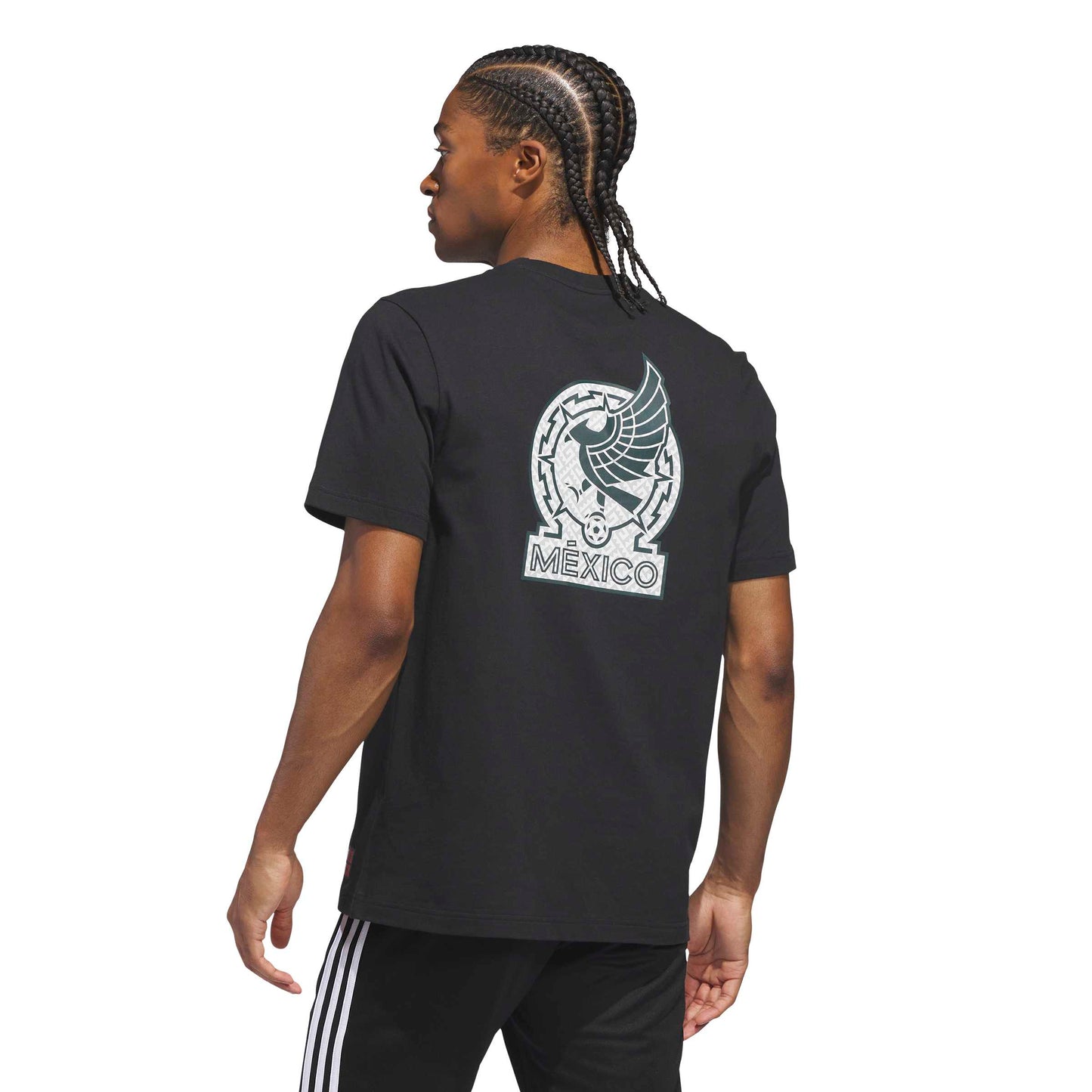 Adidas Men's Mexico World Cup Away Graphic T-Shirt-Black