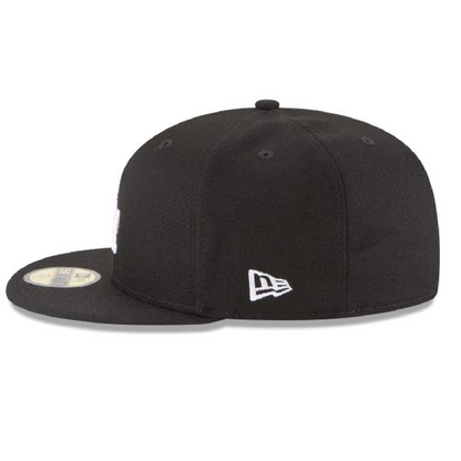 Los Angeles Dodgers NEW ERA BASIC COLLECTION FITTED 59FIFTY-BLACK AND WHITE