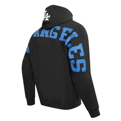 Pro Standard Men's Los Angeles Dodgers Wingspan Pullover Hoodie-Black