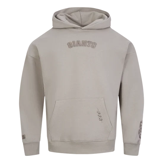 Pro Standard 'San Francisco Giants Wingspan' Drop Shoulder Hoodie-TAUPE
