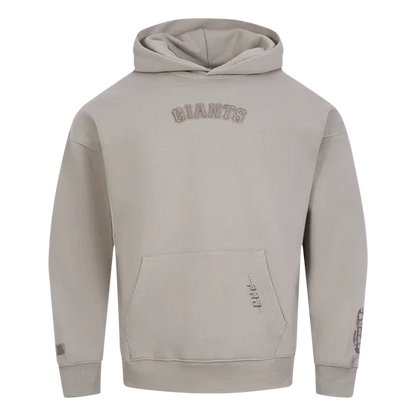 Pro Standard 'San Francisco Giants Wingspan' Drop Shoulder Hoodie-TAUPE