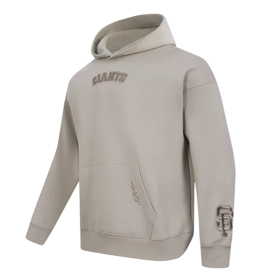 Pro Standard 'San Francisco Giants Wingspan' Drop Shoulder Hoodie-TAUPE