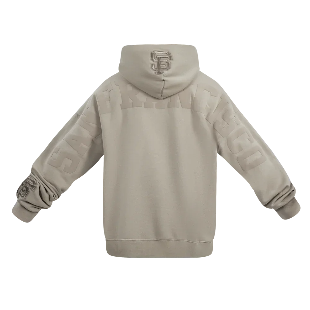 Pro Standard 'San Francisco Giants Wingspan' Drop Shoulder Hoodie-TAUPE