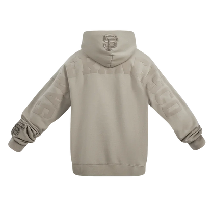 Pro Standard 'San Francisco Giants Wingspan' Drop Shoulder Hoodie-TAUPE