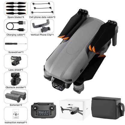 LYZRC XiL019 GPS Drone 4K HD Camera Obstacle Avoidance LCD Screen Controller Brushless Foldable Quadcopter RTF