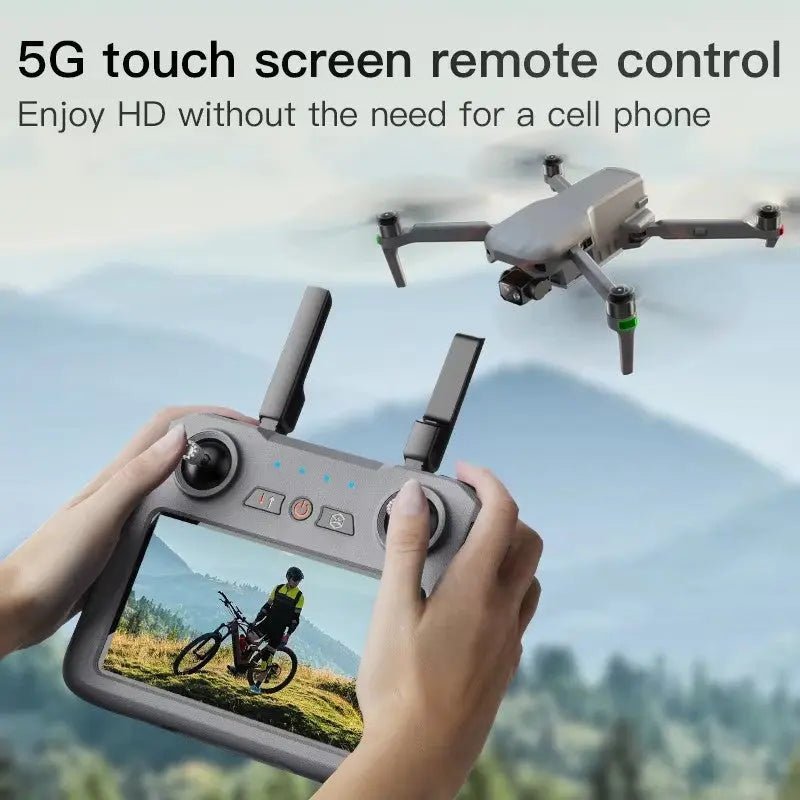 LYZRC XiL019 GPS Drone 4K HD Camera Obstacle Avoidance LCD Screen Controller Brushless Foldable Quadcopter RTF