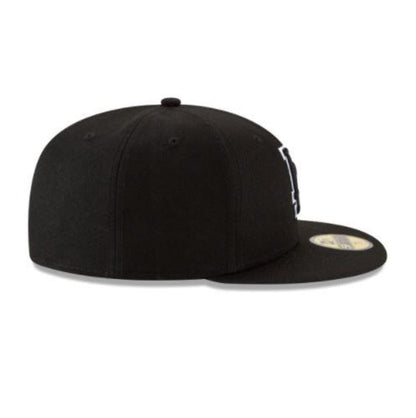 Los Angeles Dodgers NEW ERA BASIC COLLECTION BLACK OUTLINE FITTED 59FIFTY-BLACK AND WHITE