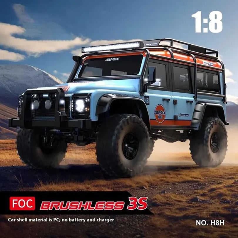 MJX H8H 1/18 Scale 4WD Brushless Simulation High Speed Off-Road RC Car Differential Lock High Low Range RTR