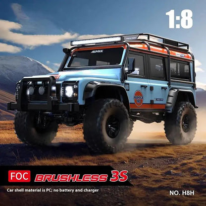 MJX H8H 1/18 Scale 4WD Brushless Simulation High Speed Off-Road RC Car Differential Lock High Low Range RTR