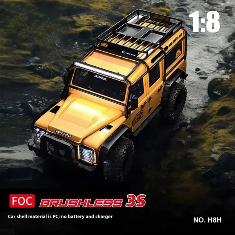 MJX H8H 1/18 Scale 4WD Brushless Simulation High Speed Off-Road RC Car Differential Lock High Low Range RTR