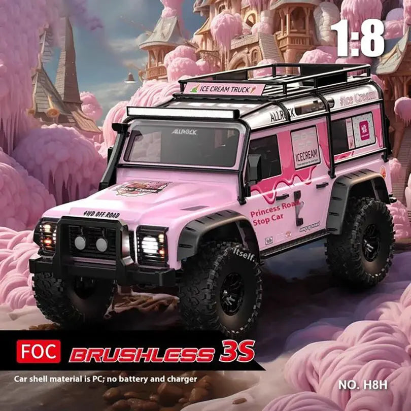 MJX H8H 1/18 Scale 4WD Brushless Simulation High Speed Off-Road RC Car Differential Lock High Low Range RTR