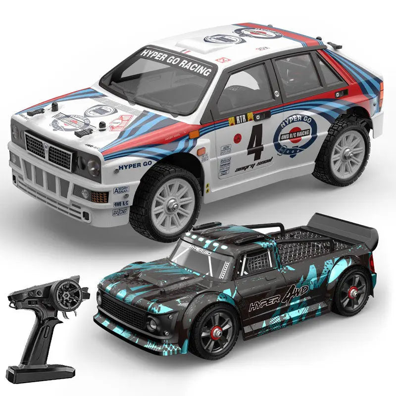 MJX Hyper Go 14301/14302 1/14 Scale 4WD Brushless Drift Rally Buggy Metal Chassis Hydraulic Shock RC Car RTR