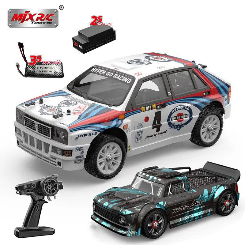 MJX Hyper Go 14301/14302 1/14 Scale 4WD Brushless Drift Rally Buggy Metal Chassis Hydraulic Shock RC Car RTR