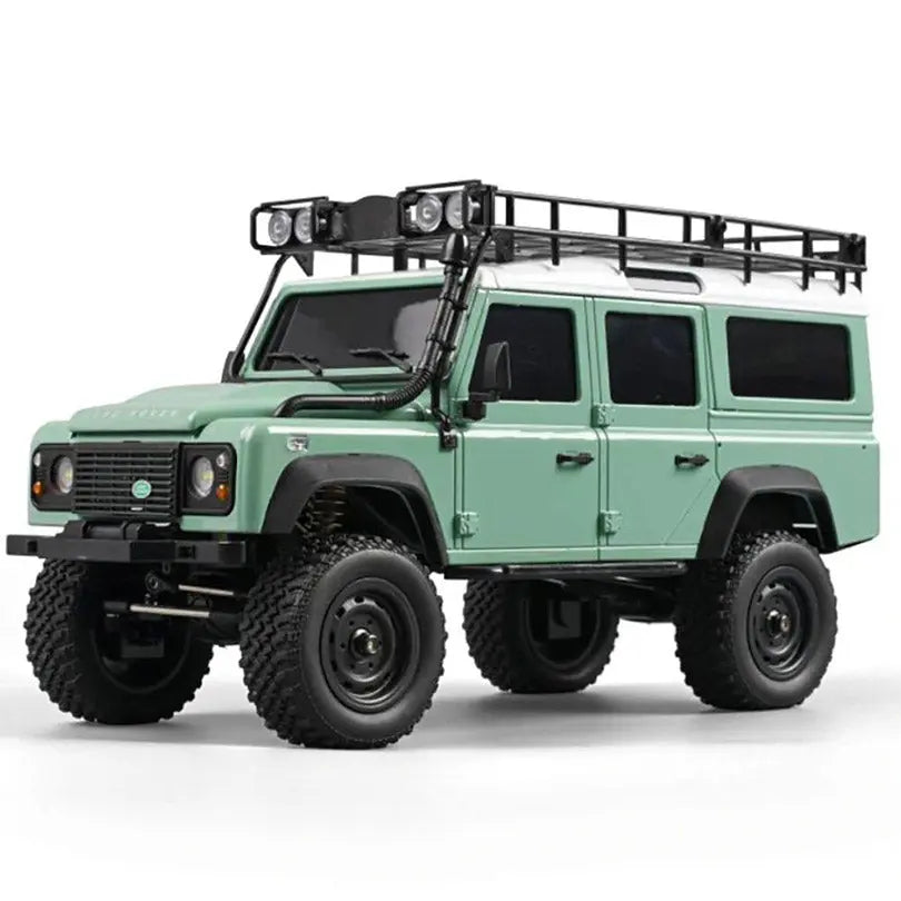 MNRC MN111 1/18 Scale 4WD RC Rock Crawler Off-Road Truck Portal Axle Alloy Shell LED Light Classic Vehicle RTR