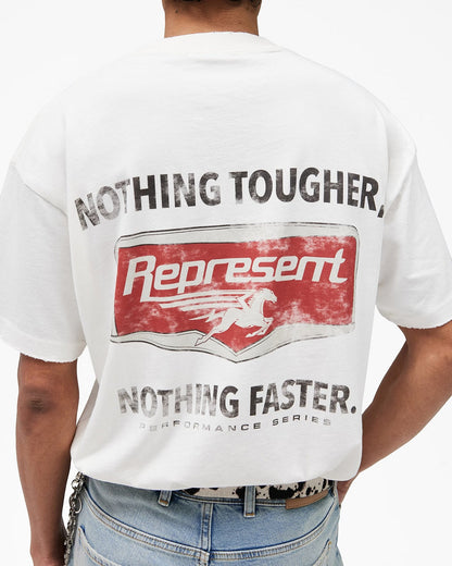 Represent Nothing Faster T-Shirt in Flat White
