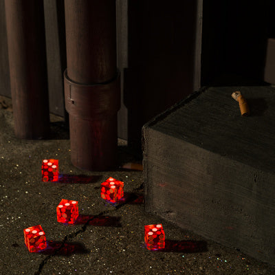 Five Dices, All Threes (Red and Orange Splatter Edition) - Bright Eyes [Colour Vinyl]