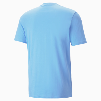 PUMA MANCHESTER CITY F.C FTBL CORE TEE-LIGHT BLUE/INTENSE RED