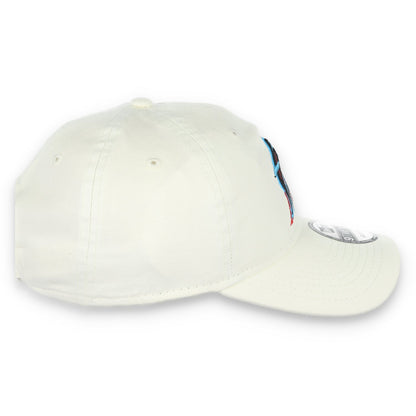 New Era Miami Marlins Core Classic 2.0 9Twenty Adjustable Hat-Ivory