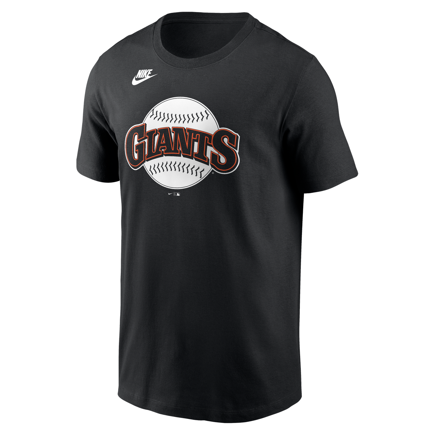 Nike San Francisco Giants Cooperstown Collection Team Logo T-Shirt- Black