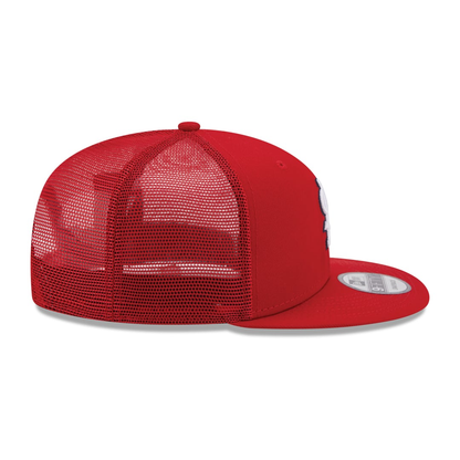 New Era St. Louis Cardinals Team Color 9FIFTY Trucker Snapback Hat-Red