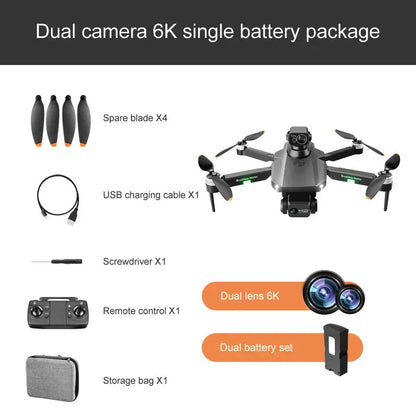 RG101 MAX GPS Drone 4K Dual HD Camera FPV 3KM Brushless Foldable Quadcopter RTF