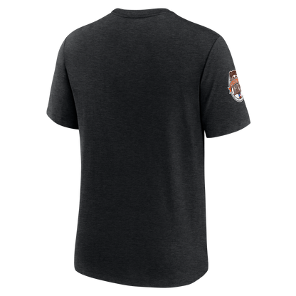 Nike San Francisco Giants Cooperstown Collection Eras Tri-Blend T-Shirt-Heather Black