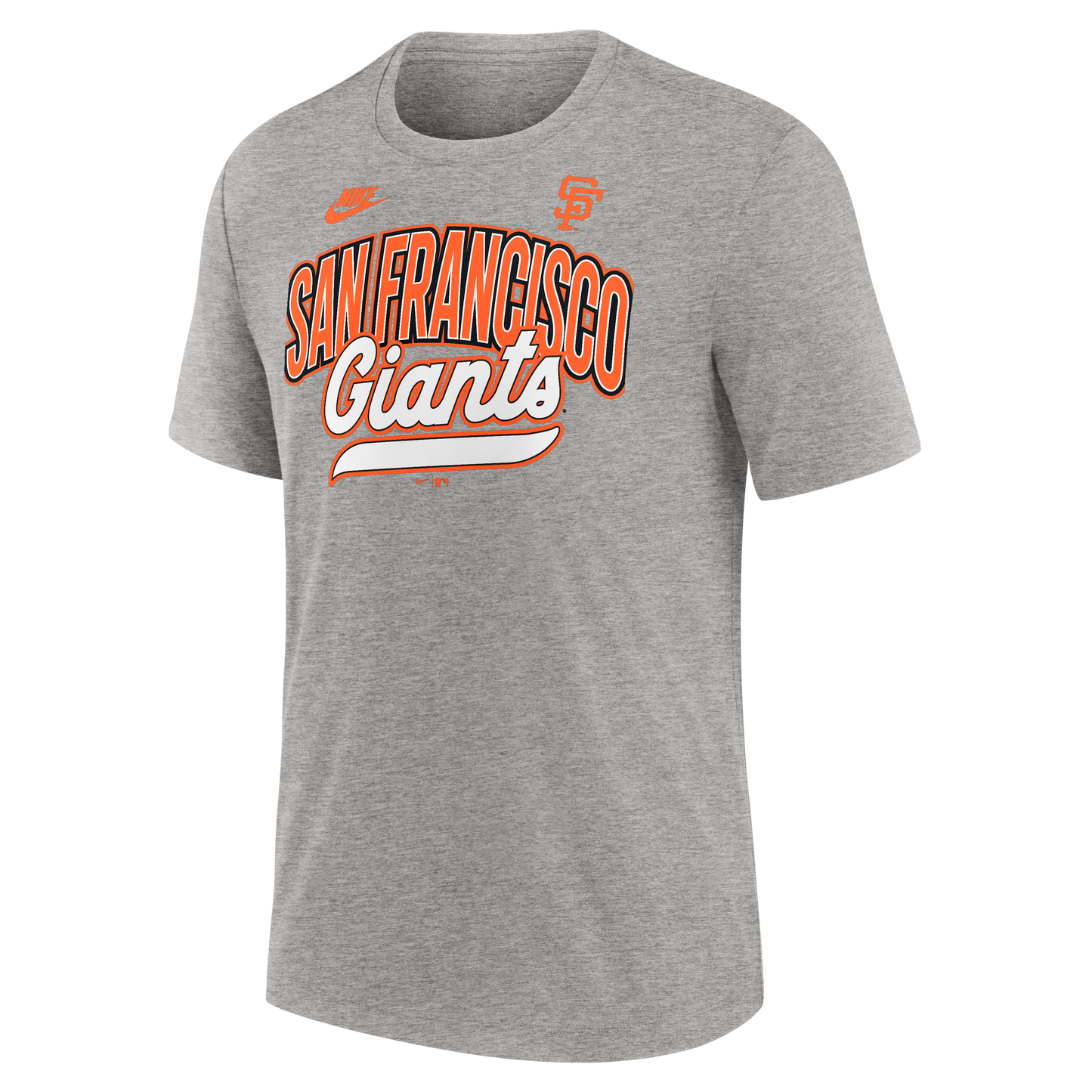 Nike San Francisco Giants Cooperstown Collection Retro Tri-Blend T-Shirt- Heather Gray