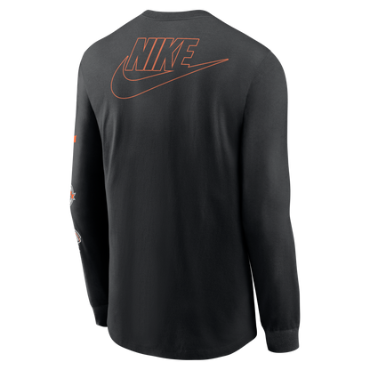 Nike San Francisco Giants Cooperstown Collection Knockout Long Sleeve T-Shirt-Black